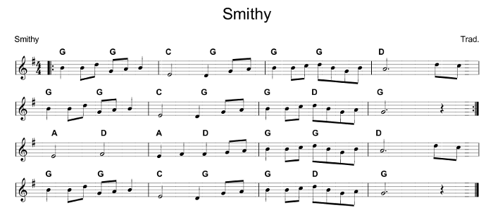 The smithy sheet music